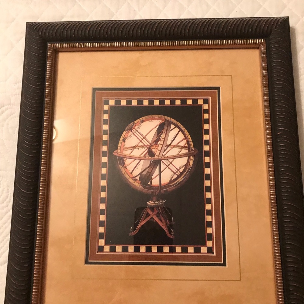 2 12/14” framed prints great for office or boys room